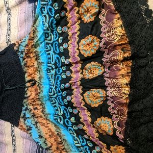 Batik Flowy Skirt